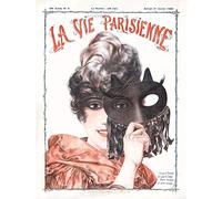 Artery8 La Vie Parisienne Half Mask Wise Woman Magazine Cover Large Wall Art Poster Print Thick Paper 18X24 Inch Masque Femme Couverture du magazine Couverture mur Impression d'affiches