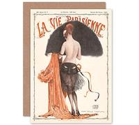Artery8 La Vie Parisienne Mademoiselle Tartuffe Magazine Cover Sealed Greeting Card Plus Envelope Blank inside Couverture du magazine Couverture