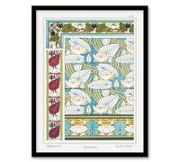 Artery8 Maurice Pillard Verneuil Water Lily Patterns Framed Wall Art Print Home Décor A4