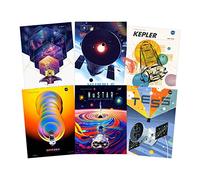 Artery8 NASA Exoplanet Travel Bureau Telescopes Space Wall Art Poster Pack of 6