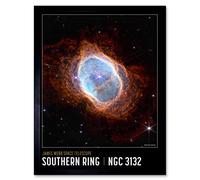 Artery8 NASA James Webb Space Telescope Southern Ring Nebula Poster NGC 3132 Art Print Framed Poster Wall Decor 12x16 inch