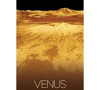 Artery8 NASA Our Solar System Venus Planet Sapas Mons Unframed Wall Art Print Poster Home Decor Premium