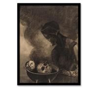Artery8 Odilon Redon Cauldron of the Sorceress Framed Wall Art Print Home Décor A3