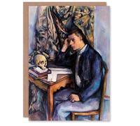 Artery8 Paul Cezanne Art Card Young Man and Skull Portrait Painting