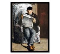 Artery8 Paul Cezanne The Artists Father Reading Newspaper Framed Wall Art Print Home Décor A3