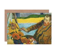 Artery8 Paul Gauguin Vincent Van Gogh Painting Sunflowers Fine Art Greeting Card Plus Envelope Blank Inside La peinture