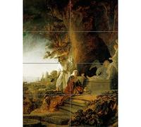 Rembrandt Christ and St Mary Magdalen at The Tomb XL Giant Panel Poster (8 Sections) Affiche