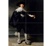 Artery8 Rembrandt Marten Soolmans Portrait XL Giant Panel Poster (8 Sections) Affiche