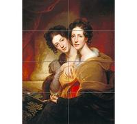 Artery8 Rembrandt Peale The Sisters Eleanor And Rosalba Peale XL Giant Panel Poster (8 Sections) Affiche