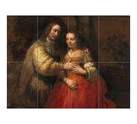 Artery8 Rembrandt Portret Van Een Paar Als Oud XL Giant Panel Poster (8 Sections) Affiche