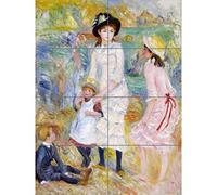 Artery8 Renoir Children On The Seashore Guernsey XL Giant Panel Poster (8 Sections) Enfants Affiche