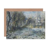 Artery8 Renoir Snow Covered Landscape Fine Art Greeting Card Plus Envelope Blank Inside Neige Couverture Paysage