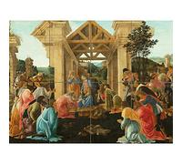 Artery8 Sandro Botticelli The Adoration Of The Magi XL Giant Panel Poster (8 Sections) Le sable Affiche
