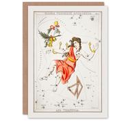 Artery8 Sidney Hall Art Card Vintage Andromeda Constellation Illustration