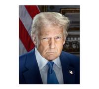 Artery8 United States 47th President Donald Trump Portrait Man Cave Extra Large XL Wall Art Poster Print