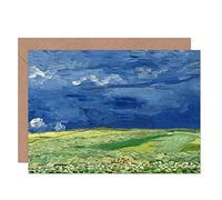 Artery8 Van Gogh Wheatfield Under Thunderclouds Painting Fine Art Greeting Card Plus Envelope Blank Inside La peinture