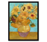 Artery8 Vincent van Gogh Vase with Twelve Sunflowers Framed Wall Art Print Home Décor A3