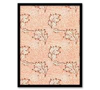Artery8 William Morris Apple and Leaves Pattern Framed Wall Art Print Home Décor A4