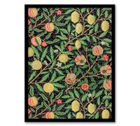Artery8 William Morris Pomegranate and Citrus Pattern Framed Wall Art Print Home Décor A3