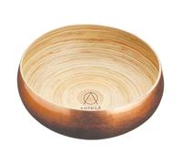 Artesà Bol En Bambou En Cuivre, 26 cm, Pour Servir La Salade, Les Fruits Ou Le Pain