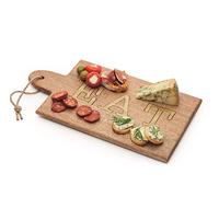 Artesà Plateau à Fromage/Plateau de Service Rectangulaire en Bois avec lettrage Décoratif "Eat", 38 X 20,5 cm (15" X 8") - Marron