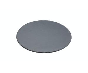 Artesa - Plateau Tournant Rond en Ardoise, Planche de Dégustation, 35 cm - Noir