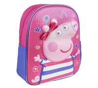 Artesania Cerda Mochila Infantil 3D Peppa Pig, Sacs à dos fille, Rose (Rosa), 10x31x25 cm (W x H L)