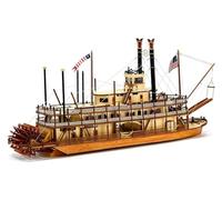 Artesanía Latina - Maquette de Bateau en Bois - Bateau à Vapeur Américain, King of the Mississippi - Modèle 20515, Échelle 1:80 - Modèles Réduits à Assembler - Niveau Avancé