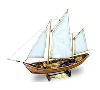 Artesanía Latina - Maquette de Bateau en Bois - Bateau de Pêche Doris Français Saint Malo - Modèle 19010, Échelle 1:20 - Modèles Réduits à Assembler - Niveau Débutant