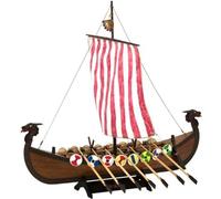Artesanía Latina - Maquette de Bateau en Bois - Drakkar Viking - Modèle 19001N, Échelle 1:75 - Modèles Réduits à Assembler - Niveau Débutant