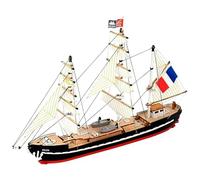 Artesanía Latina - Maquette de Bateau en Bois - Easy Kit Navire-École Français Belem - Modèle 17001, Échelle 1:160 - Modèles Réduits à Assembler - Niveau Débutant