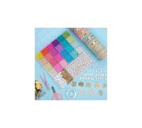 ARTESTAR 3mm 12000+ Perles pour Bracelet,Perles de Verre Macarons Colorées Créez Kit Bijoux,Perle Lettre pour Bracelet,Chaînes, Bagues,Kit Perles pour Enfants,Fabrication de Bracelets DIY (Macarons)