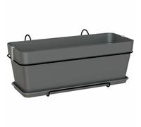 Artevasi - Kit Jardiniere Capri 50cm V2 Anthracite 50.2 X 28.5 X H20.7 Cm - 1.54l