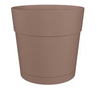 artevasi© CAPRI Jardinière Taupe avec réserve d'eau 30 cm - plastique