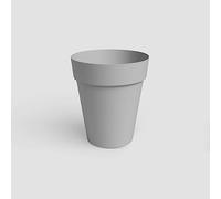Artevasi Capri Pot High, Haut Pot Rond en Plastique, 46cm, Couleur: Gris Clair