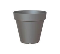 Artevasi Capri Pot, Rond Pot en Plastique, 20cm, Couleur: Anthracite