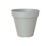 Artevasi Capri Pot, Rond Pot en Plastique, 40cm, Couleur: Gris Clair