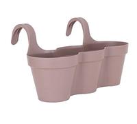Artevasi Capri Triple, Balcon Suspendu, Pot en Plastique, Finition Mate, Couleur Taupe