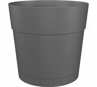 Artevasi Pot de fleurs rond CAPRI LARGE Plastique Réservoir d'eau diamètre 30 cm Anthracite