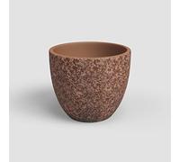 Artevasi Héstia Pot, Pot de Fleur, Pot décoratif, Texture Complexe, Céramique Faite à la Main, Couleur Terracotta, 17cm
