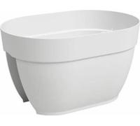 ARTEVASI Jardiniere balcon CAPRI CAMPANA - 40 ma - Blanc - 39 x 25,6 x 22,5 cm