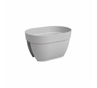 Artevasi Capri Campana Jardinière de Balcon, 40cm, Couleur Gris Clair