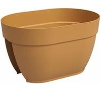ARTEVASI Jardiniere balcon CAPRI CAMPANA - 40 ma - Jaune miel - 39 x 25,6 x 22,5 cm