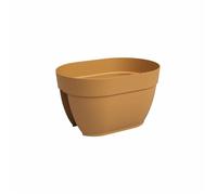 ARTEVASI Jardinière balcon CAPRI CAMPANA - 40 ma - Jaune miel - 39 x 25,6 x 22,5 cm