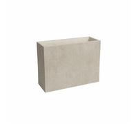 ARTEVASI Jardinière haute - SYDNEY - Plastique - Crème - 80 cm - 50 L - Dimensions: 79.5x295x68 cm