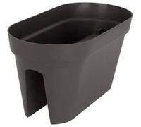 Artevasi Jardiniere Pour Balcon Capri - 30 X 60 X H 30 Cm - 26,8 L - Gris Anthracite Gris anthracite G
