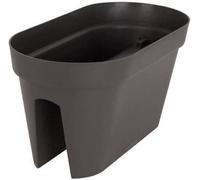 ARTEVASI Jardiniere pour balcon CAPRI - Gris anthracite - 30 x 60 x H 30 cm - 26,8L