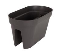 ARTEVASI Jardinière pour balcon CAPRI - Gris anthracite - 30 x 60 x H 30 cm - 26,8L