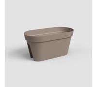 ARTEVASI Jardiniere pour balcon CAPRI -Gris taupe - 30 x 60 x H 30 cm - 26,8L
