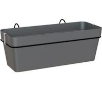 ARTEVASI Kit balcon Jardiniere CAPRI RE 50cm anthracite - 50,2 x 28,5 x h20 cm - 1,45L